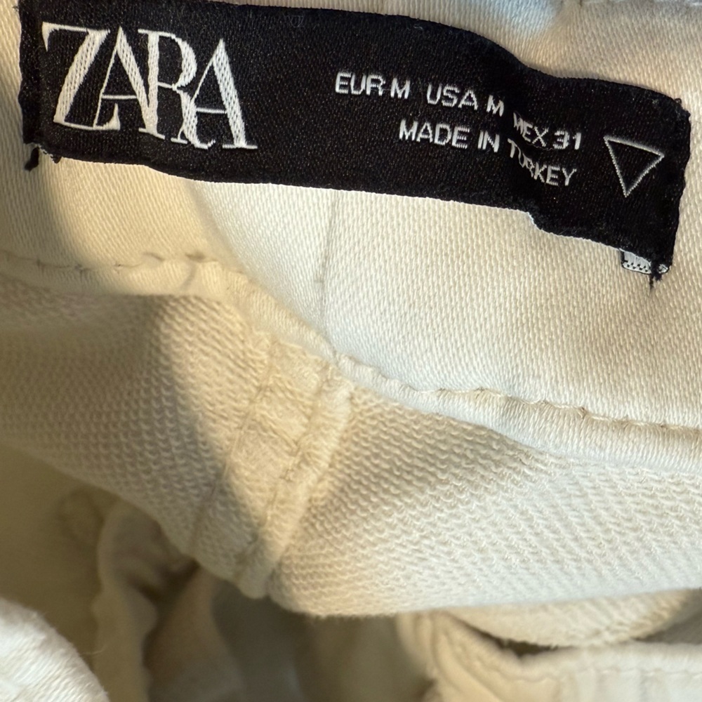 Zara Off-White Lounge Short - Picture 3 of 3